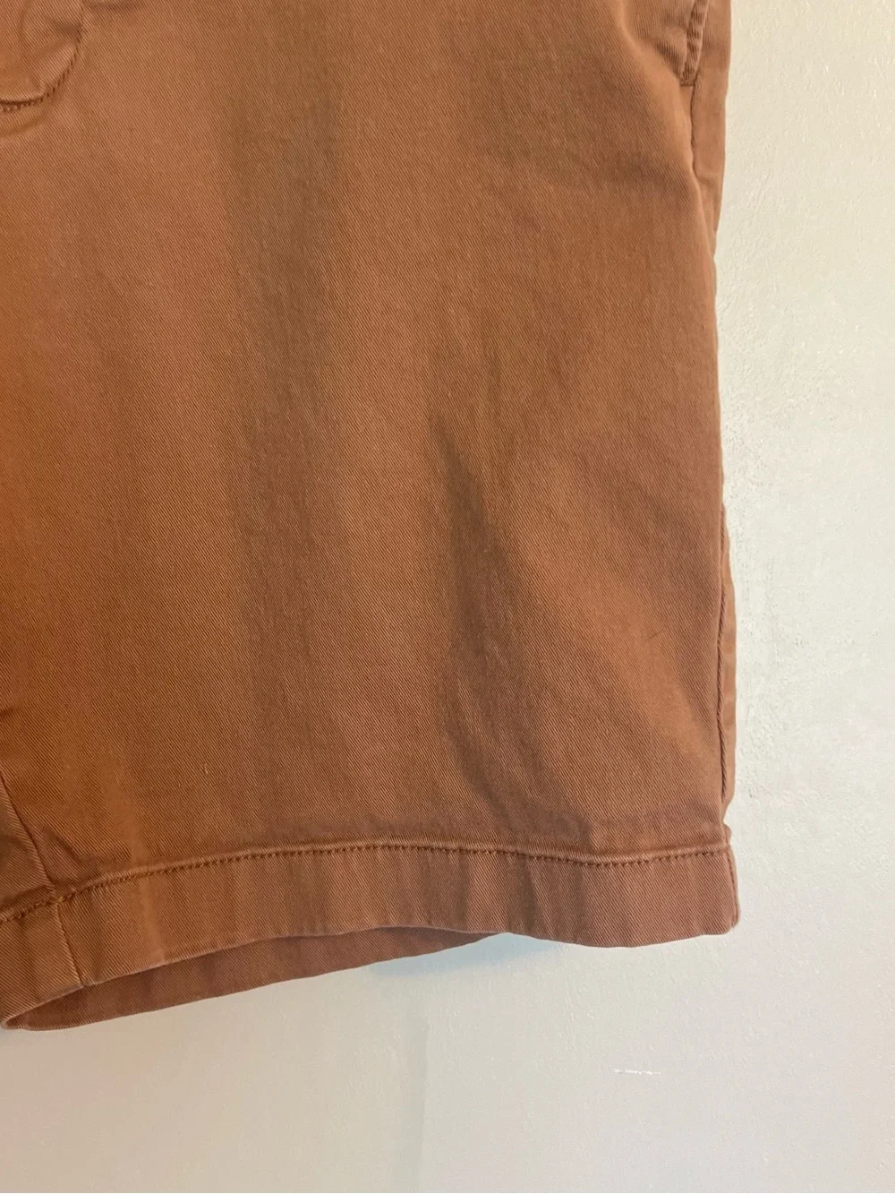 J. Crew Men's Rust Brown Flat Front Chino Shorts